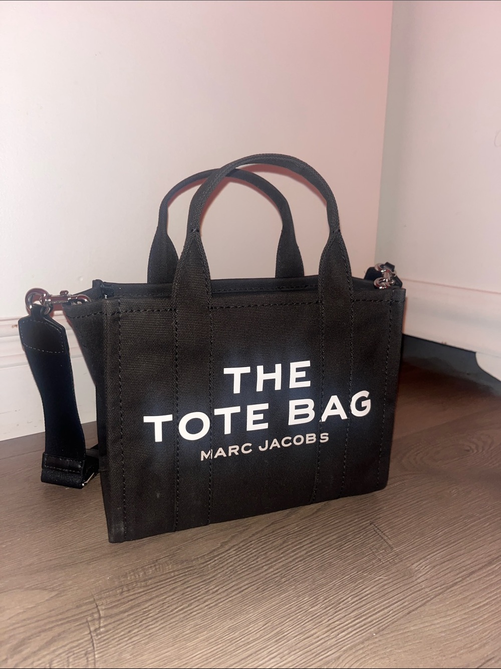 Marc Jacobs Black 'The Tote Bag' Canvas Tote
